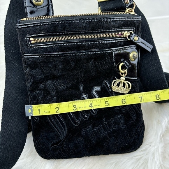 JUICE COUTURE SUEDE CROSSBODY BAG - Picture 9 of 10
